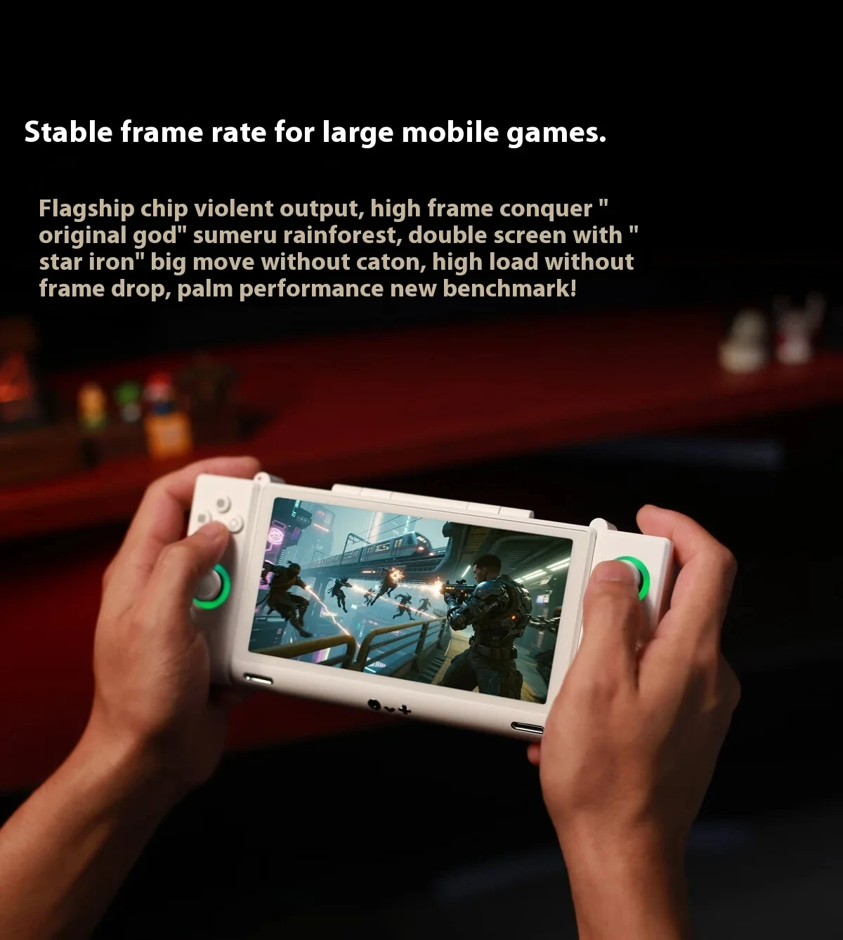 OneXPlayer OneXsugar Sugar 1 وحدة تحكم محمولة Snapdragon G3 شاشات OLED مزدوجة تشوه وحدات تحكم الألعاب عصا التحكم في القاعة #4