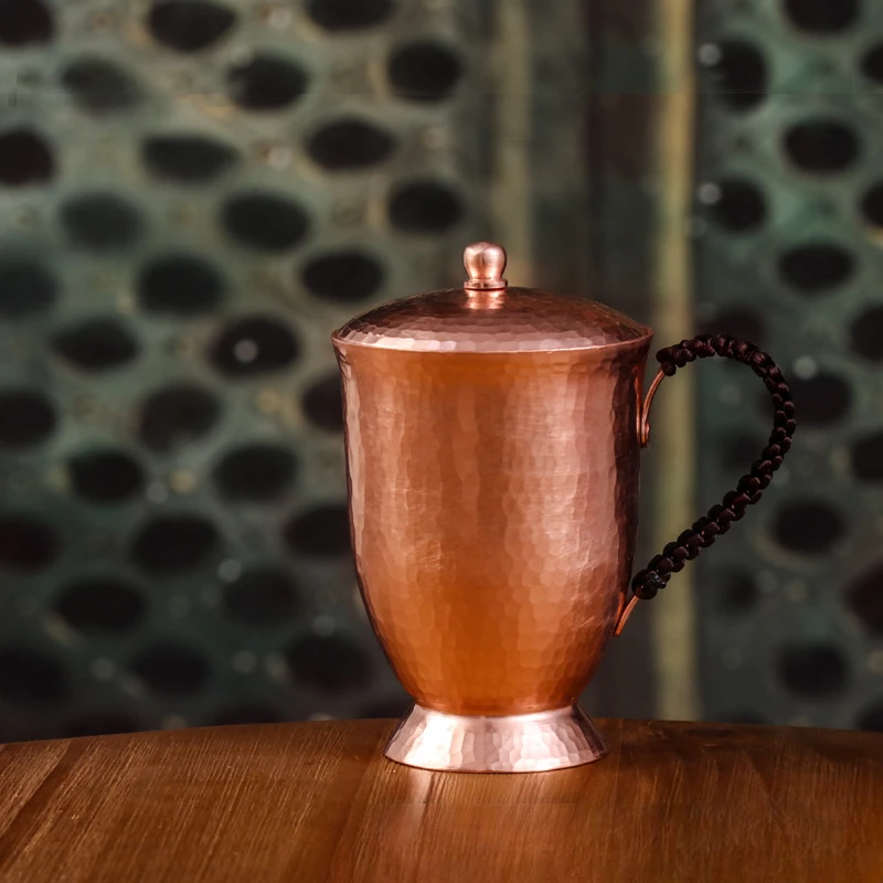 

Premium Quality Copper Handmade Cup Set for Water Beer Tea Jar Stylish Durable Drinkware Mug