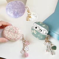 Funda de lujo con flores para huawei freebuds 5i 6i 4 Se2/pro 3, funda con clip gratis/freebuds 6i, funda de silicona para auriculares freebuds pro3