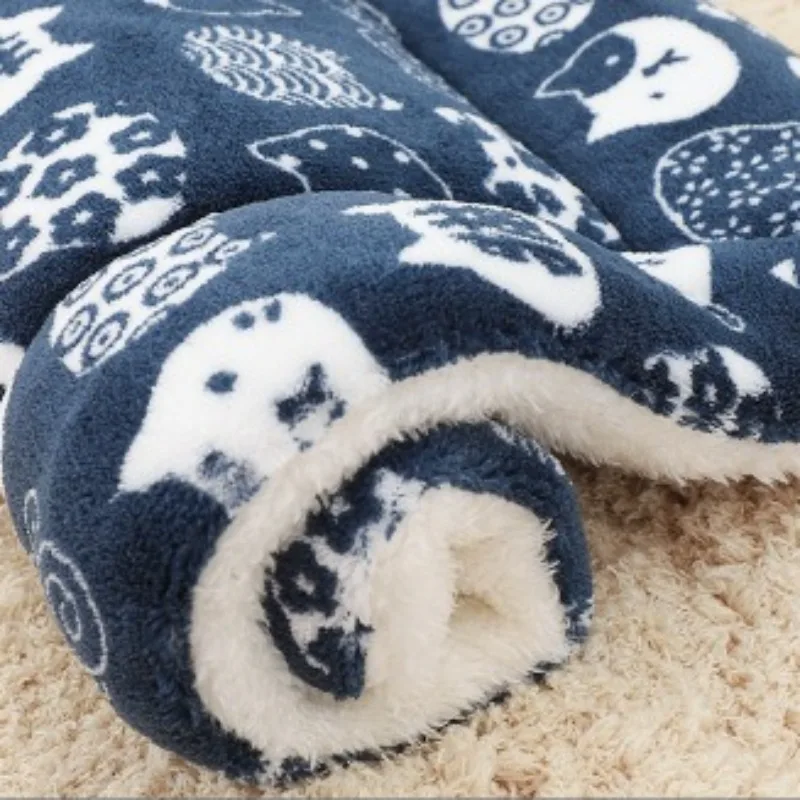 Winter-Flanell-Haustier-Schlafmatte, Hundebett, Katzenbett, Welpenbett, Hundesofa, Niedliche Matratze, Kissen für Kleine und Große Hunde, Hundedecke