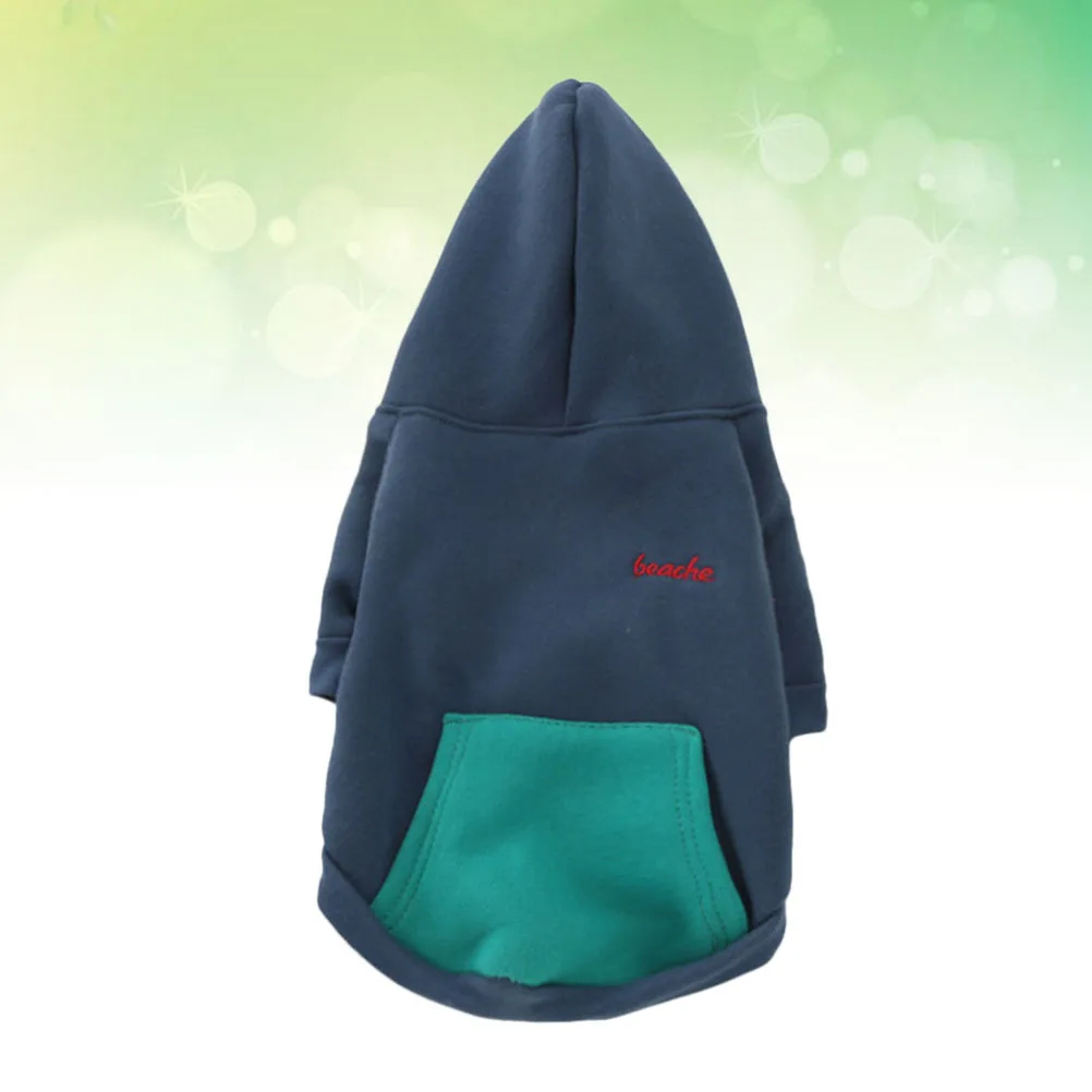 Dog Hoodie Solid Color Acrylic Fiber Warm Comfortable Easy on Pet Clothes for Small Dogs Outdoor Walking Jogging Party