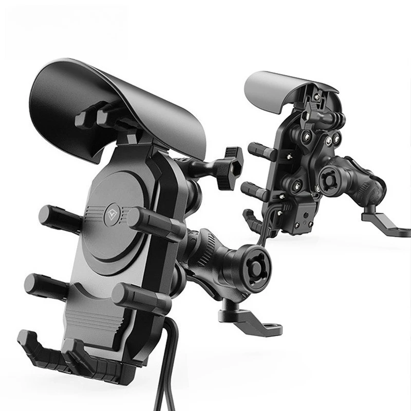 Motorcycle mobile phone holder takeaway rider octopus shock-proof and shake-proof riding fixed equipment