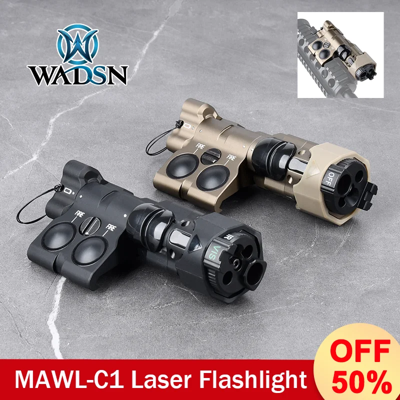 

WADSN Tactical White LED Flashlight Airsoft Nylon Indicator Constant on Hunting Flashlight No Laser SUITABLE FOR 20MM GUIDE RAIL