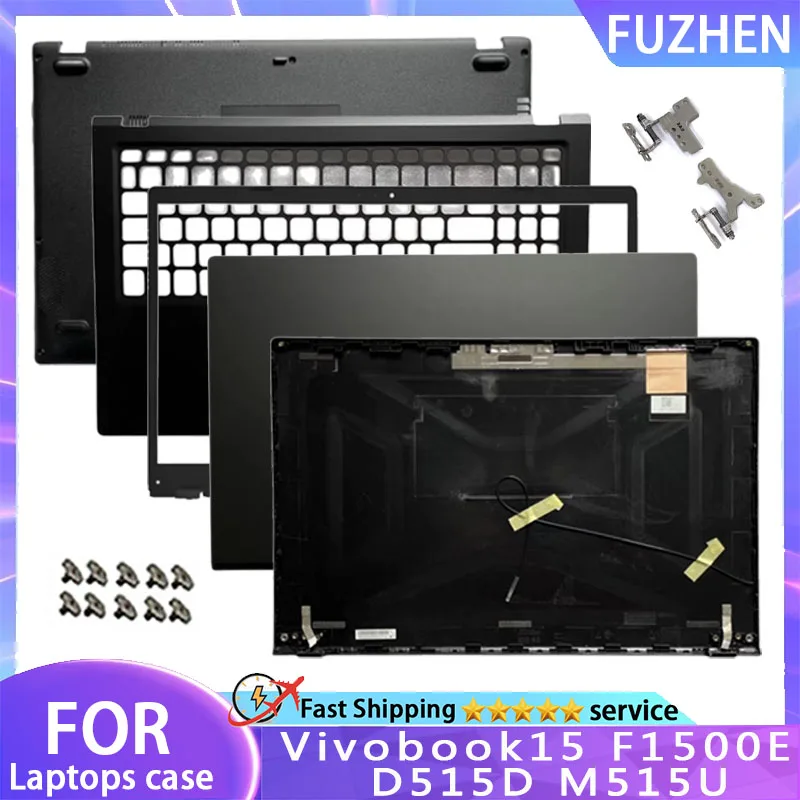 

New For ASUS Vivobook 15 F1500E D515D M515U Laptop LCD Rear Cover/Front Frame/Palm Pad/Bottom Cover/hinges Black