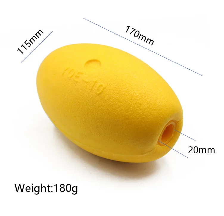 Oval EVA Fishing Net Buoy Float High Density Anti-aging For Swimming Pool Lane Fish Cage And Commercial Fishing Gear Tool