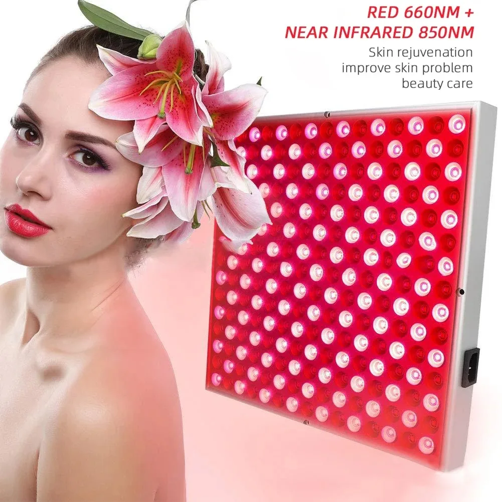 LED Red Light Therapy Panel Lamp for Facial Anti Aging Skin Care Beauty 225 LED Light Body Pain Relief Physical Therapy Tools