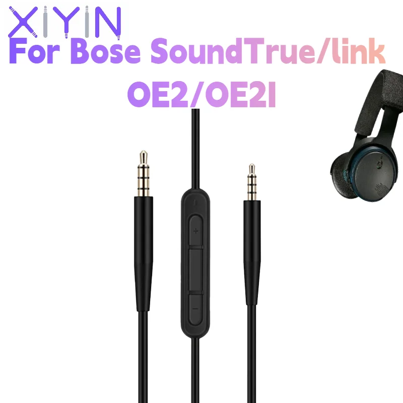 Replacement Plug and Play Audio cable For Bose SoundTrue/link OE2 Headphone 2.5mm to 3.5mm Jack Headset Audio Cable With Mic