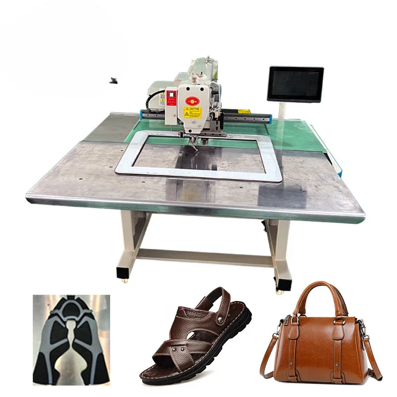 Nuevo diseño de bolsos de cuero, programa de ordenador superior para zapatos, máquina de coser con patrón Industrial, dikis makinesi maquina de coser industrial