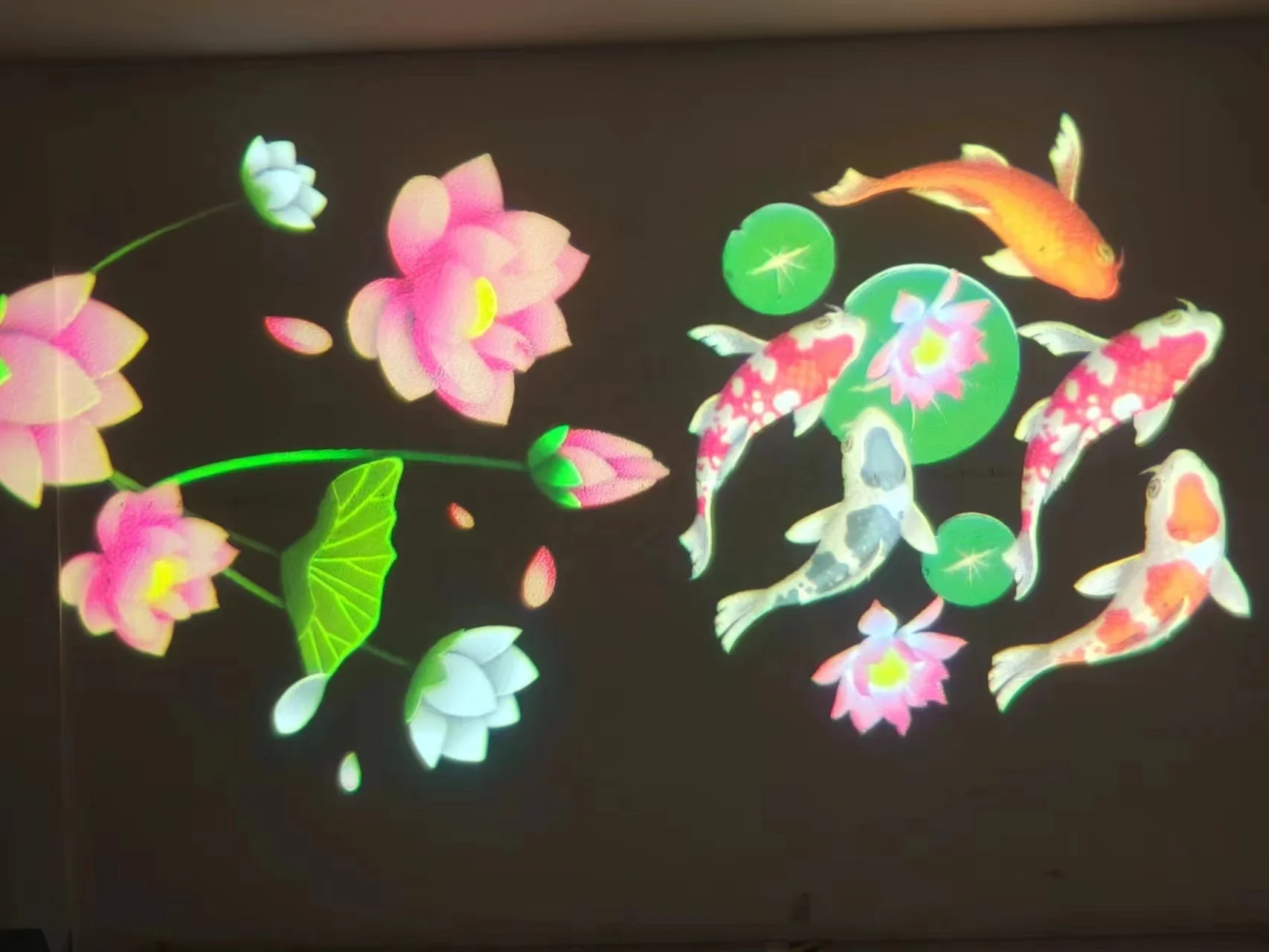 Proyector LED impermeable para exteriores, 100W/200W/300W, línea de advertencia, logotipo, luz coreana KC CE