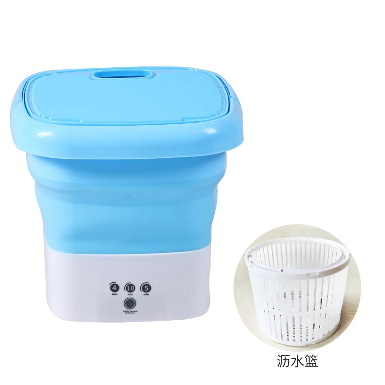 AC110-240V 휴대용 세탁기 속옷 건조기 버킷 양말 의류 세탁기 캠핑 접이식 미니 세탁기 세탁기