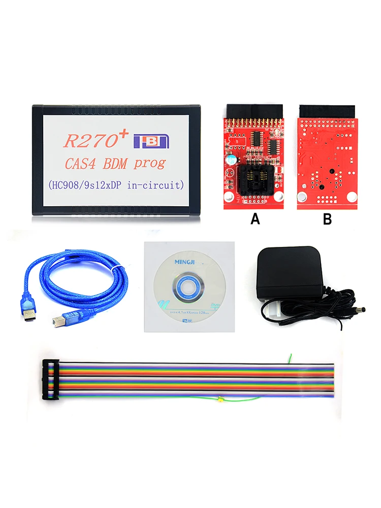 Programator kluczy samochodowych R270 V1.20 V3.19 AK90 Auto Diagnostic dla BMW EWS Adapter BDM CAS4 Odometer Read Write Chip Data dla Benz EZS — 2