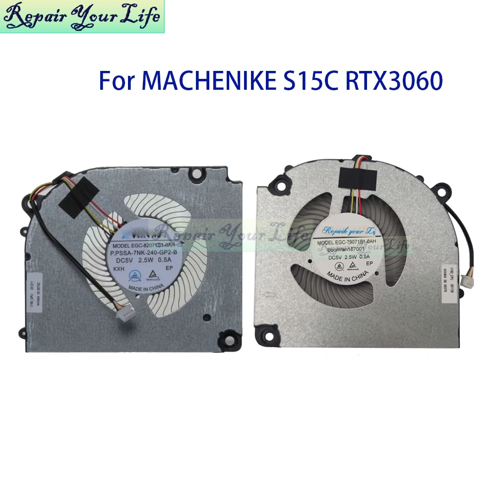 Laptop Cooling CPU GPU Fan For MACHENIKE S15 S15C PNK RTX3060 For Clevo V150PNP Cooler Radiator P.PSSA-7NK-240-GP2-B 230-GP2-B