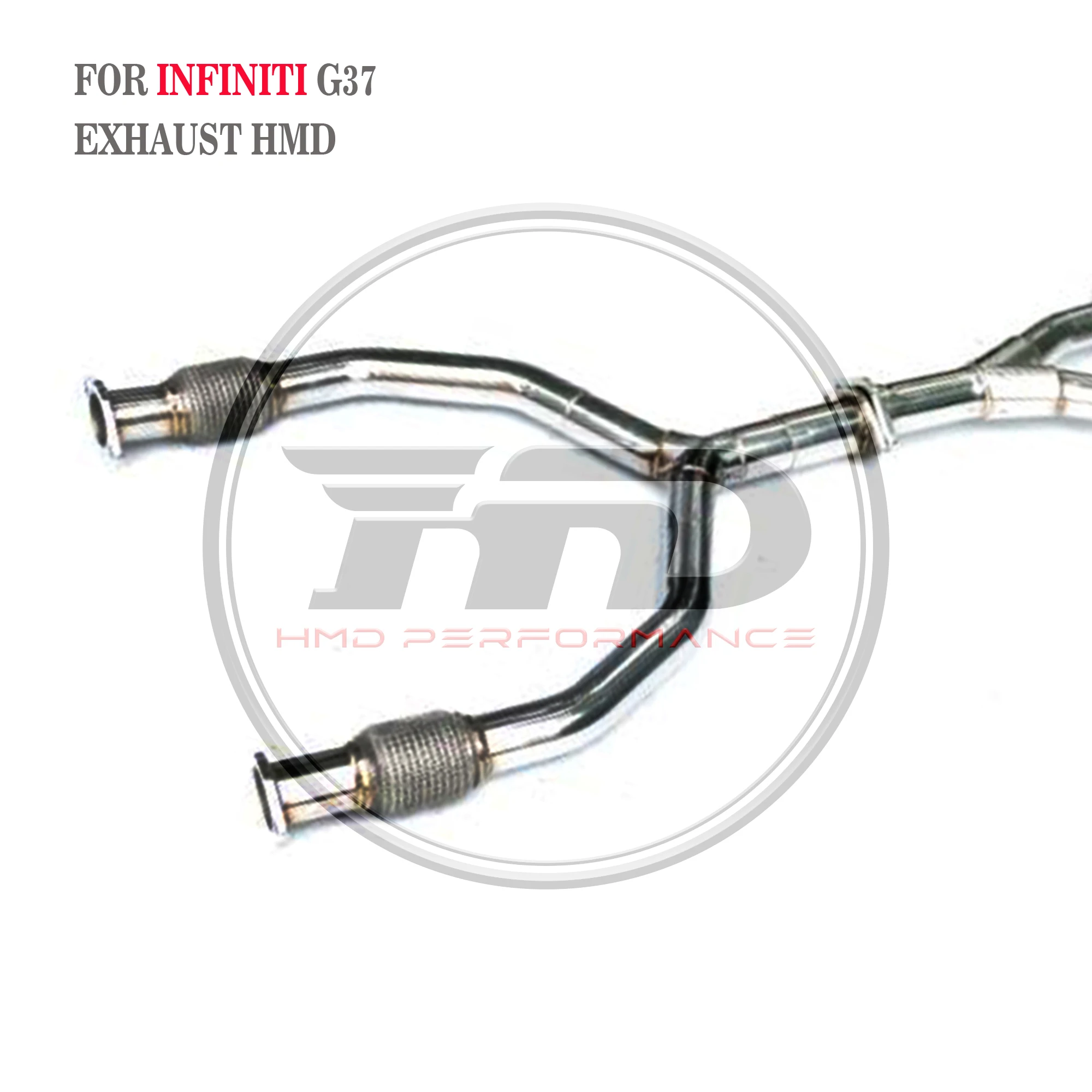 عادم Catback لإنفينيتي G37 SS304 مع أطراف كاتم صوت الصمام تركيب غير مدمر HMD