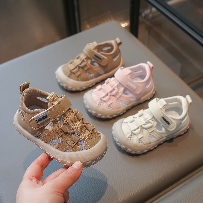 Children's Baby Sandals Boys Toddler Shoes 0-8 Years Mesh Breathable Girls Sneakers Lightweight Non-slip Kids Sandals Shoes