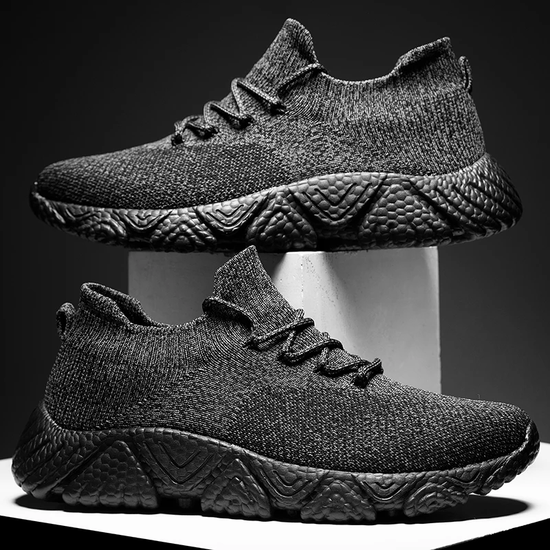 

Summer New Low-top Woven Sock Shoes, Men's and Women's Anti-slip and Wear-resistant Thick-soled Casual Sports Shoes