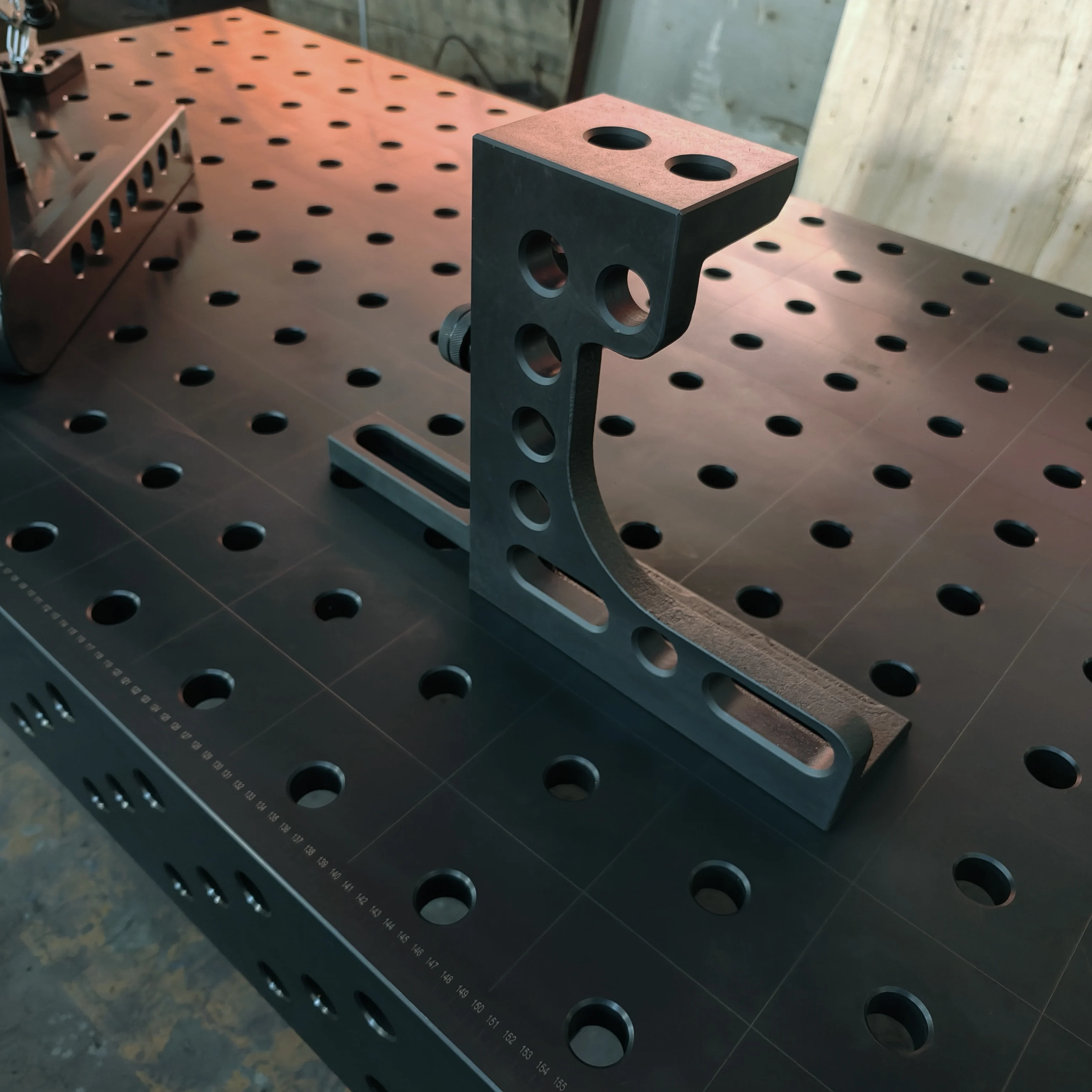 Portable Mobile Steel Workbench with High Capacity Universal Welding Table for Sheet Metal Fabrication Sawing for Solder Usage