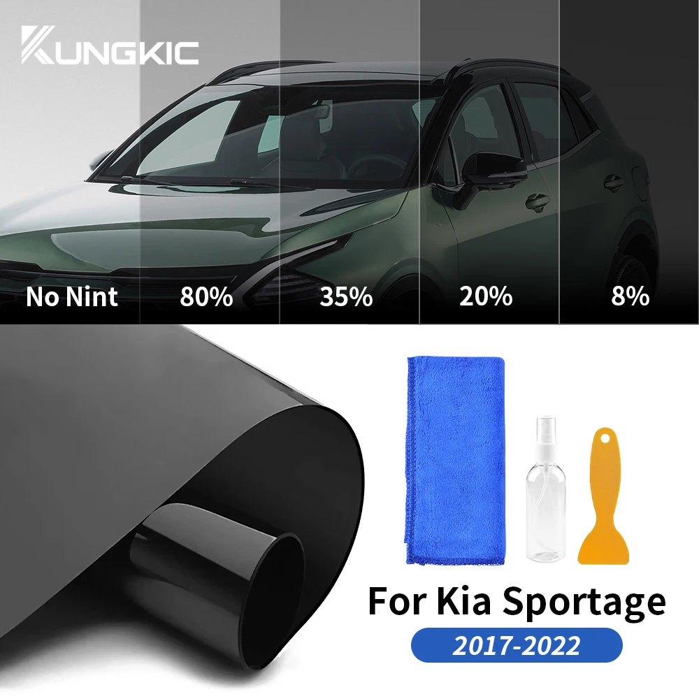 

For Kia Sportage 2017-2022 Car Side Window Foil Accessories Film Glass Tint Explosion Solar Protection UV % Protector Sticker