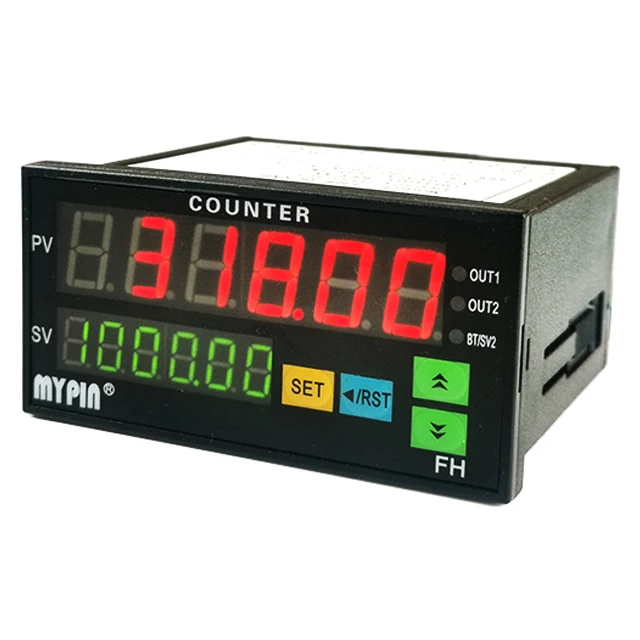 Mypin FH se ries 6 LED Plastic Digital Textile Counter Meter with Switch Sensor (FH8-6CRNB) 5K PCS 0.01% Accuracy