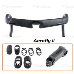 ULLICYC Areo2 Road bicycle racing Matte/Gloss full carbon handlebar internal cable carbon bike handlebar 31.8*400/420/440mm