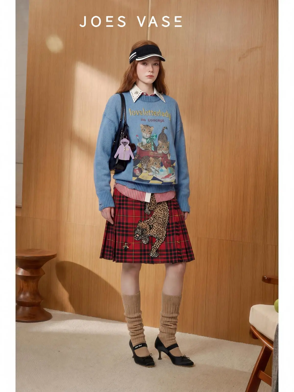 

Blue Loose Casual round Ne Sweater Women's Spring New Sle Comfortable Breathable Warm Long Sve Top by Yu Hua Zun