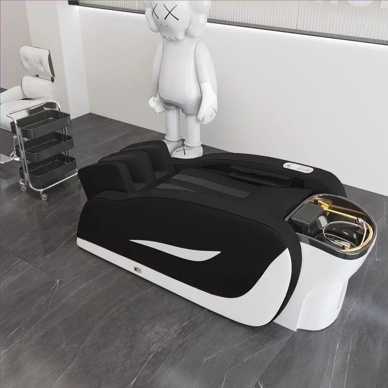 

Comfortable Luxury Spa Hair Bed Mobile Shampoo Basin Treatment Beauty Salon Washing Styling Muebles Head Spa Complet Avec Lit