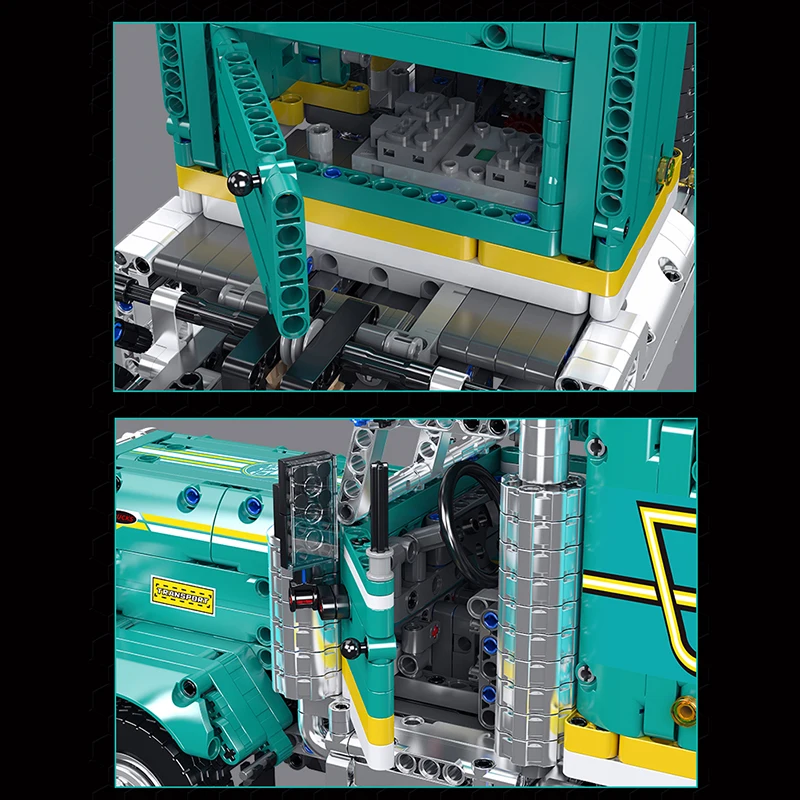 قالب الملك 13201 شاحنة عتيقة التقنية بنة الأطفال التعليمية RC عرض تستحق الطوب ضرب مجموعات الالعاب للطفل