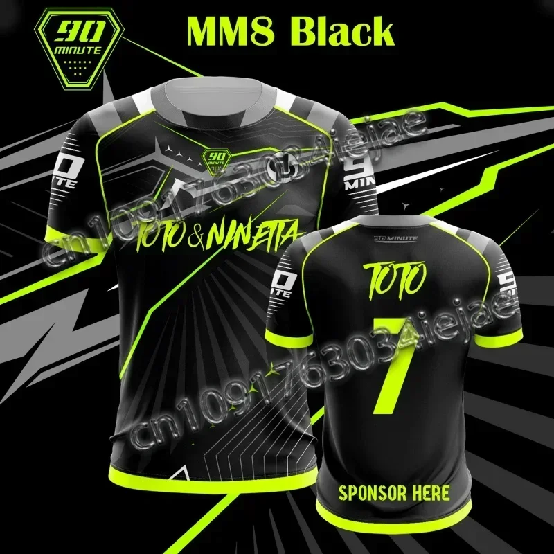

MOTO Men's Women's Breathable Loose Short-sleeved T-shirt 90-minute Series 3D Printed Tshirts Sports Enthusiast Tops T-shirts