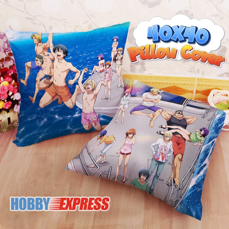 

Hobby Express Grand Blue 40x40cm Square Anime Dakimakura Throw Pillow Cover FBZ673