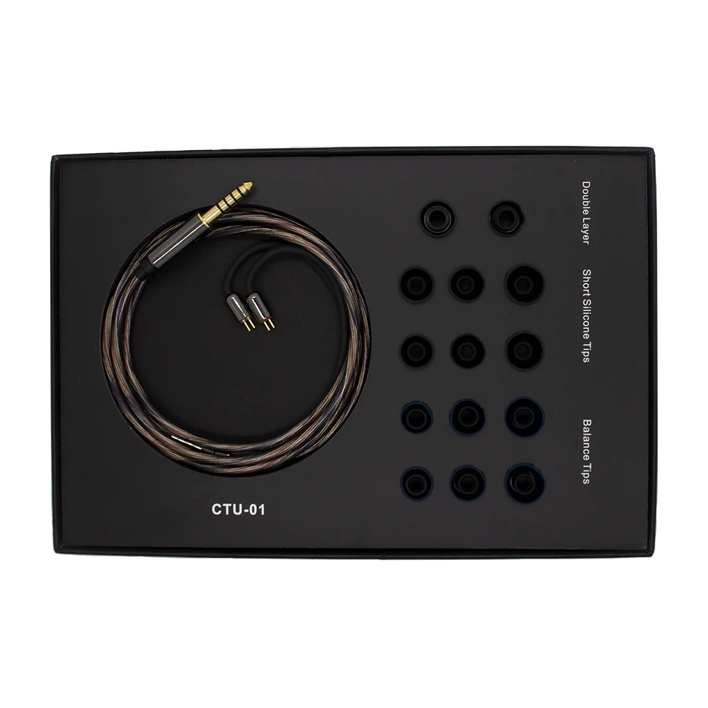 Ikko CTU01 Gebalanceerde Kabel Mmcx In-Ear Monitor Hoofdtelefoon Upgrade Kabel Bedrade Oortelefoon 2.5/3.5/4.4 2Pin voor OH10 OH2 Filo