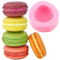 3D Macaron Shape DIY Soap Silicone Mold Chocolate Candy Fondant Molds Candle Polymer Clay Crafting Mould Cake Decorating Tools