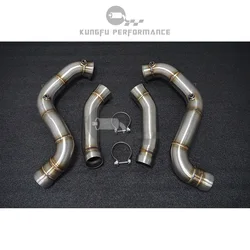 KUNGFU PERFORMANCE High Flow Turbo Outlet Downpipe For C63 C63S AMG W205 M177 4.0T 2015+