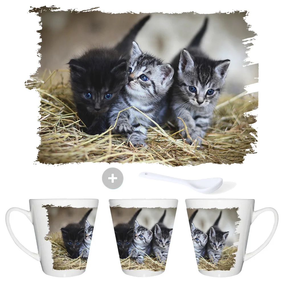 CUP TAPER KITTENS SO CUTE conic mug