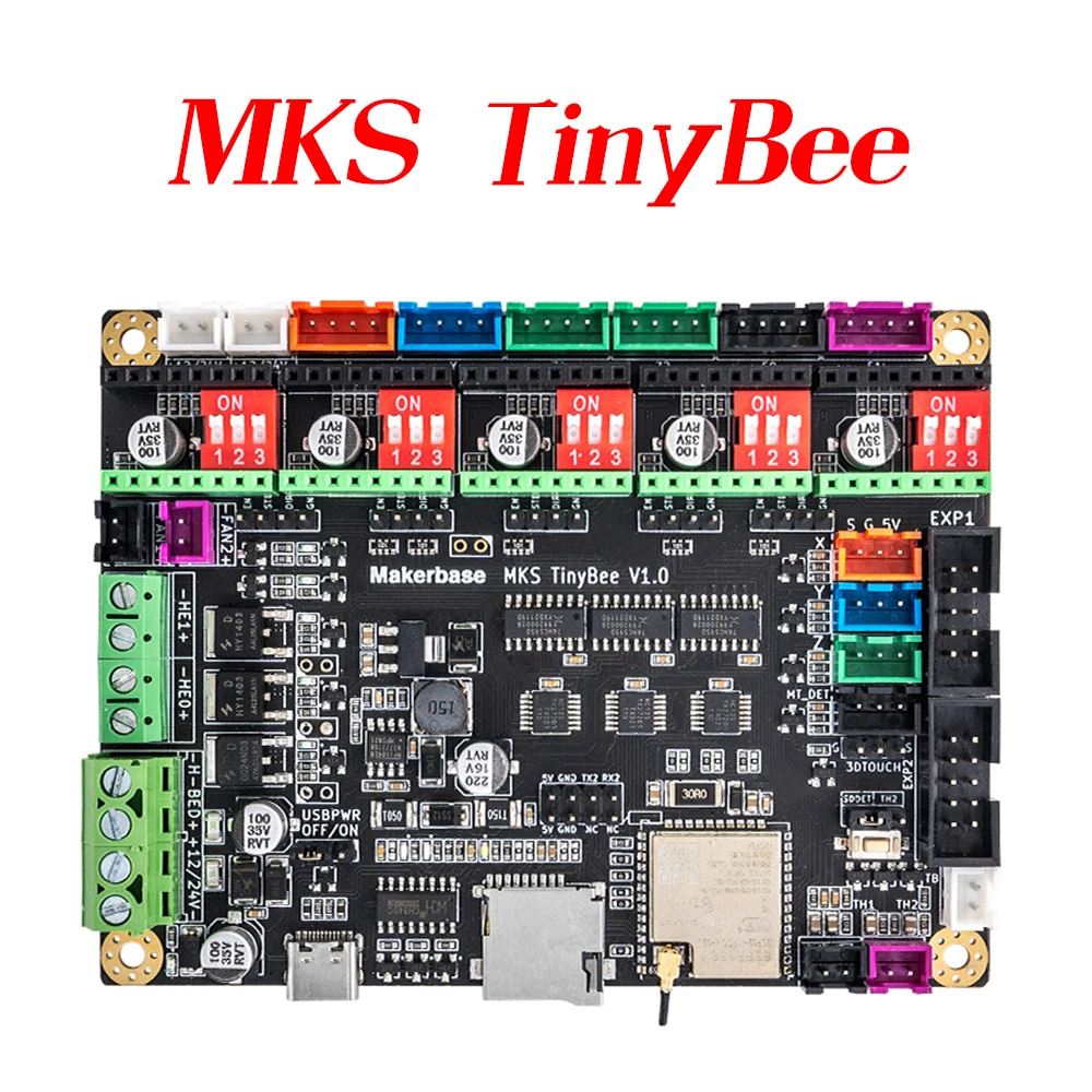 3D Printer Parts MKS TinyBee Motherboard Control Board ESP32 Fit Mini12864 3D Touch Wifi Control Compatible A4988 TMC2209 Driver