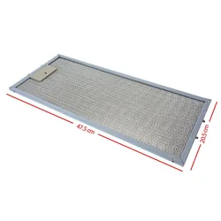 Filtro Campana Extractora 205x475 mm Filtro Grasa Campana Extractora Cocina Aspirador Aluminio 20,5 x 47,5 cm Kumtel Silverline Vestel