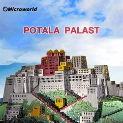 Microworld 3D Metal Assembled Puzzle Potala Palace Buildings Classical Kits Jigsaw Toy Christmas Desk Decoration Gift For Kids