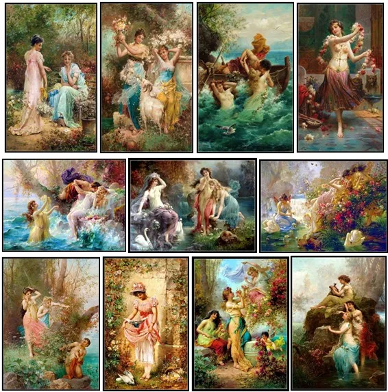 Embroidery Counted Cross Stitch Kits Needlework - Crafts 14 ct Medium Size DIY Arts Handmade Decor - Hans Zatzka Collection