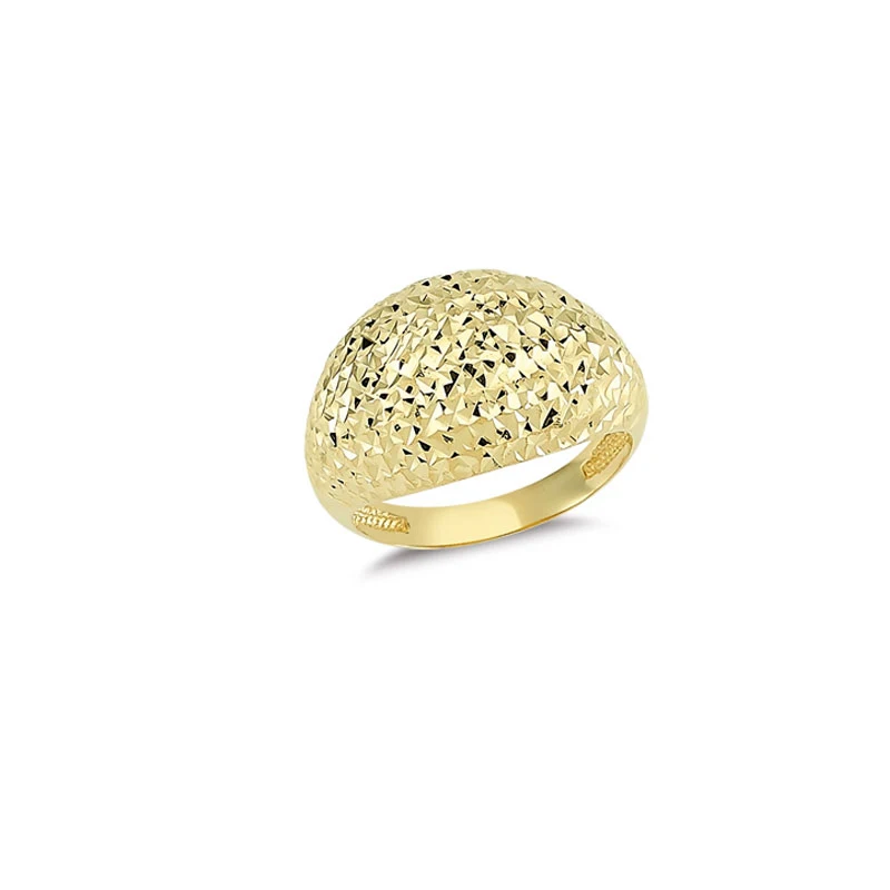 14K Solid Gold Classy Ring for Women