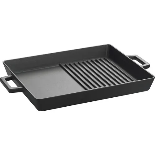 Lava Cast Iron Grill Pan Hybrid Metal Handle 26x32 cm