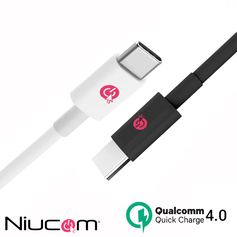 Niucom Qualcomm Quick Charge 4.0 USB Type-C PD mobile phone cable for 1 meter charging and data