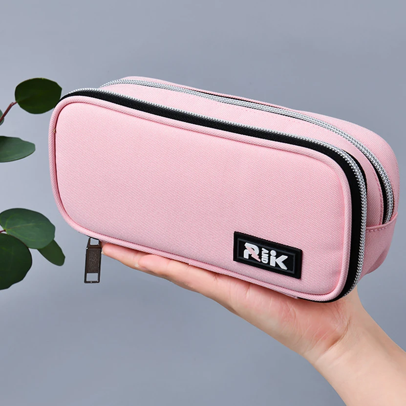 

Pencil Cases Korea Trousse Scolaire Kawaii School Supplies Free Shipping Stationery Three Zippers School Cases Office Supply Big