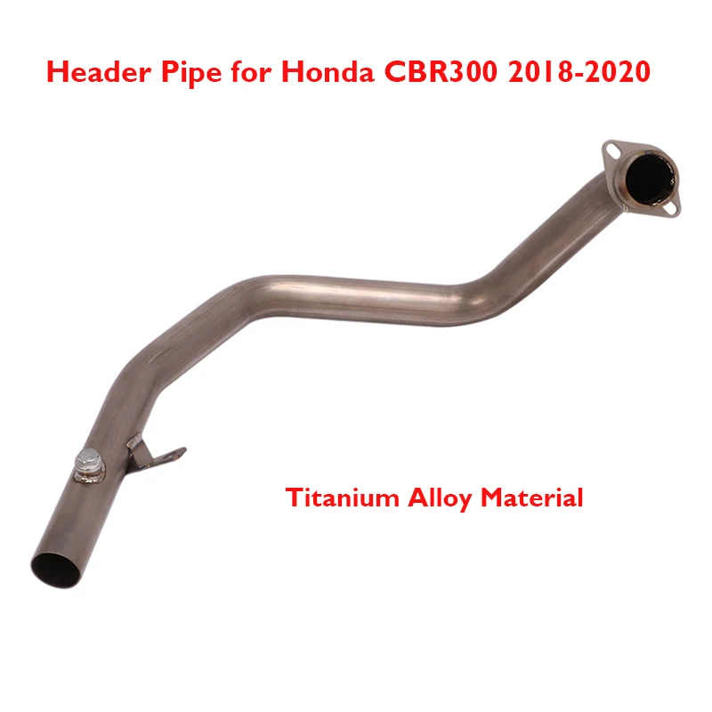 Slip on CBR300R Motorcycle Exhaust System Titanium Alloy Connection Link Header Front Pipe for Honda CBR300 CBR300R 2018-2020