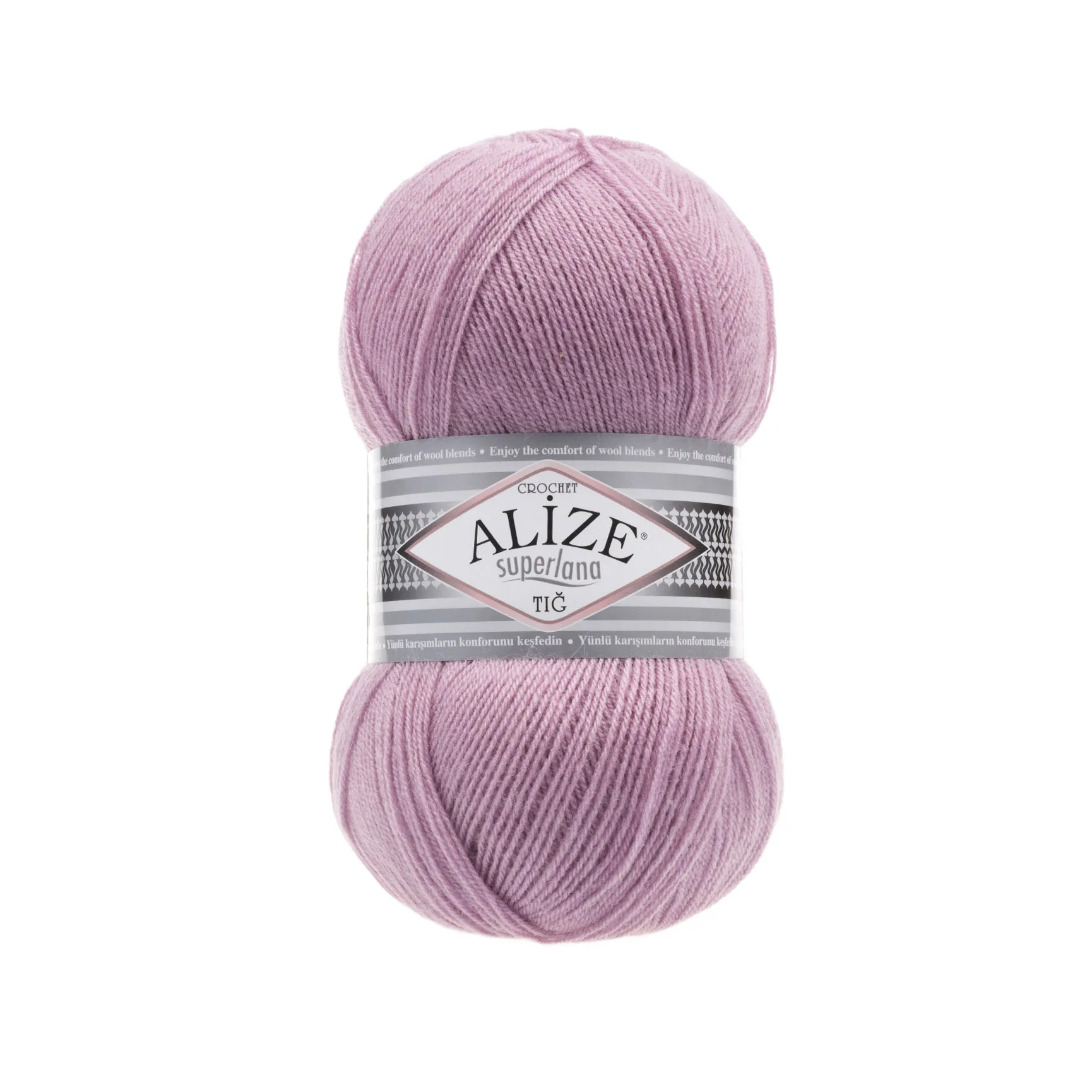 Alize Superlana Crochet Hand Knitting Rope 25% Wool - 75% Acrylic / 100 Gr - 570 M Girl Boy Sweater, Cardigan, Vest, 5 PCS