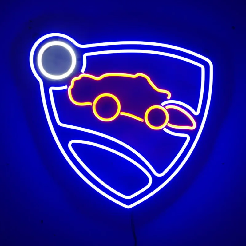 Custom rocket league Game Room Neon Sign Anime LED Light Wall Decor Home Bedroom Gaming Room Decoration Creative Gift