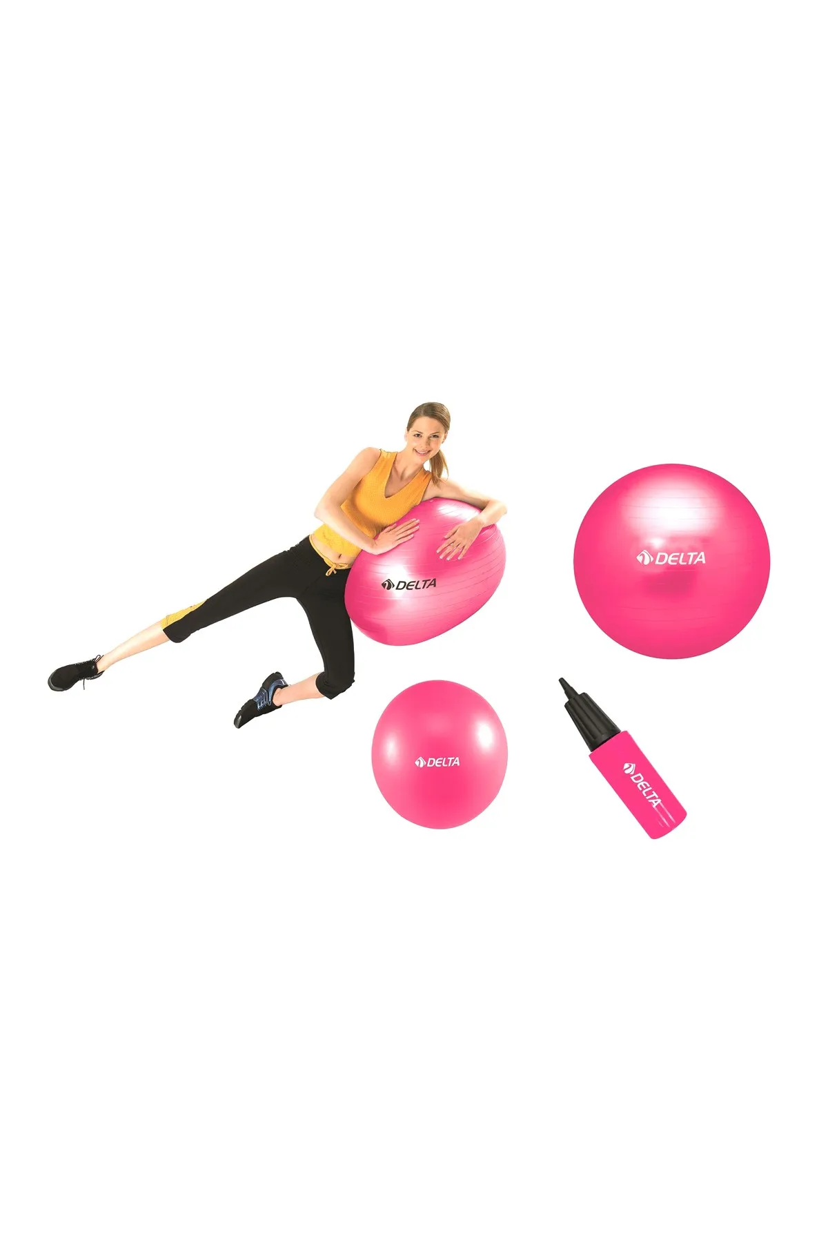 65 cm Pilates Ball 25 cm Mini Balance Ball And Pump Set