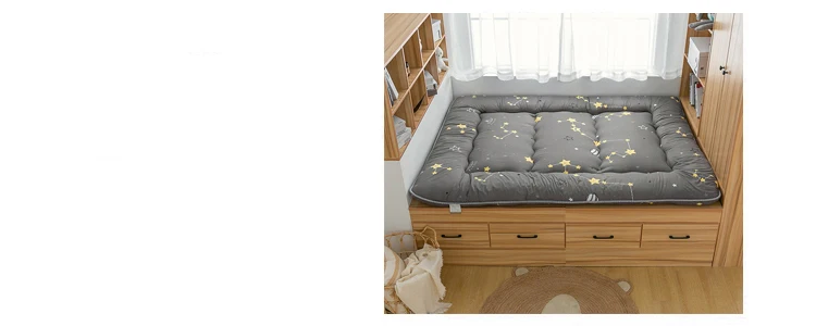 Foldable 7cm Tatami Floor Mat/Pad Soft Comfy Futon for Dorm/Home Nap Thicken Single Double For Sleeping Bed Mattress