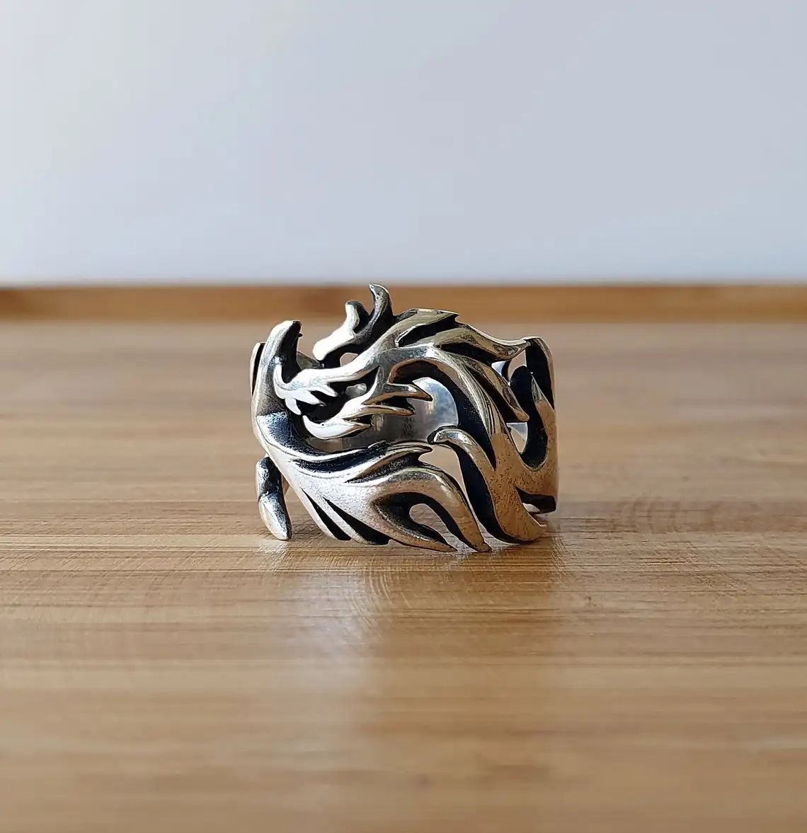 Elegant Ring in 925 Sterling Silver Dragon Rings Trendy Gift for Women & Men Rings Free Shipping Fine Jewelry Mens Cool Rings