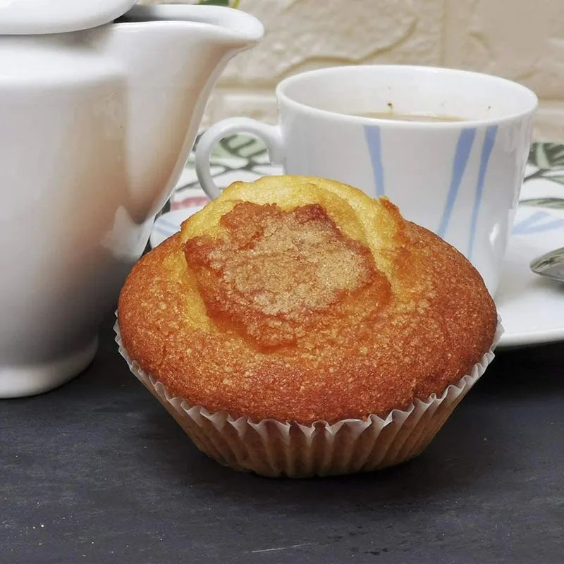 LAPASION - Magdalena redonda envuelta individualmente | Ideal para desayunos y meriendas | Caja 2 Kg | Producto de repostería