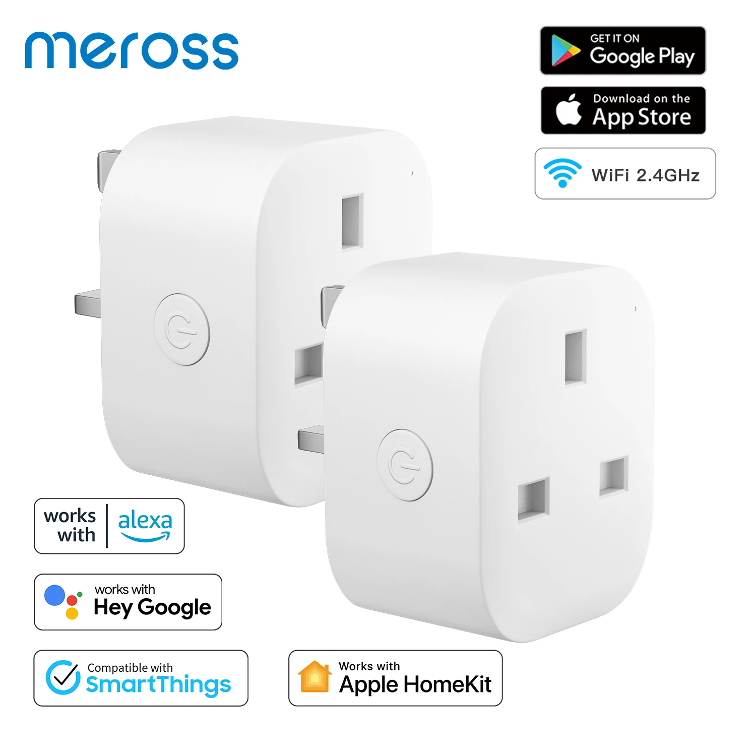 

Meross Smart Wi-Fi Plug Mini UK Version Socket 13A Timing Function Support HomeKit,Siri, Alexa, Google Assistant and SmartThings