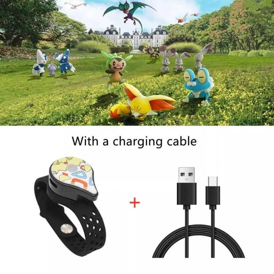 NEW Auto Catch Powermon Go Plus For Pokemon Go Plus Smart Wristband Bluetooth-Compatible Rechargeable Bracelet for Android IOS