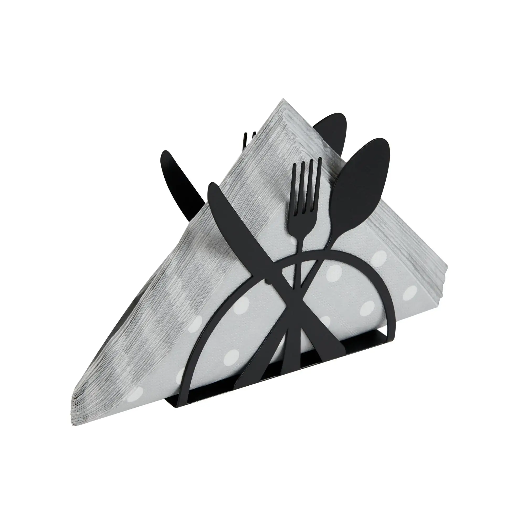 

M&C Concept Kitchen Metal Napkin Holder-Black Home Metal Napkin Holder-Red Snow Napkin Holder - Triangle Napkin Holder Kitchen